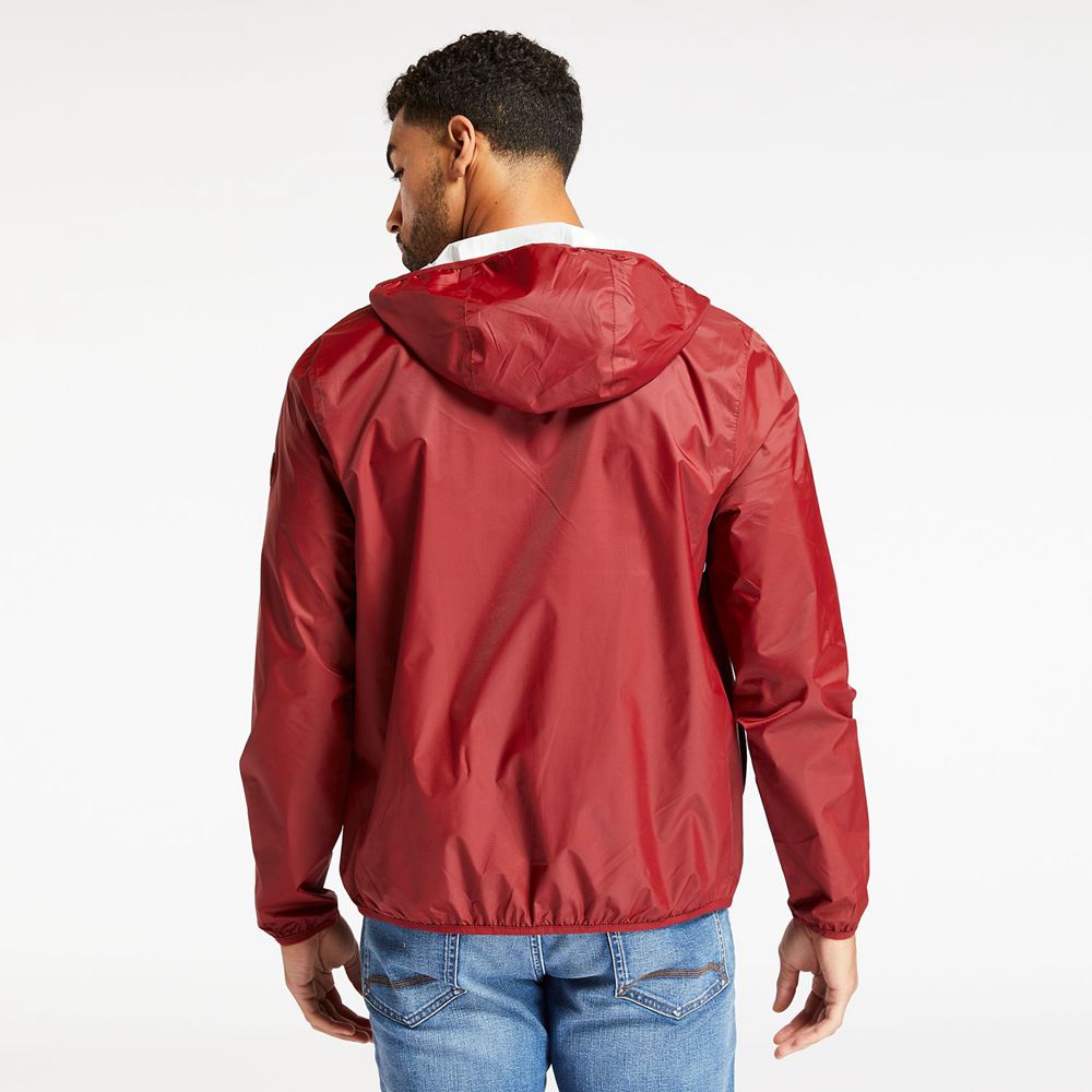 Timberland Mens Jackets Mt. Franklin Waterproof Packable Shell - Red - India PQ3028195